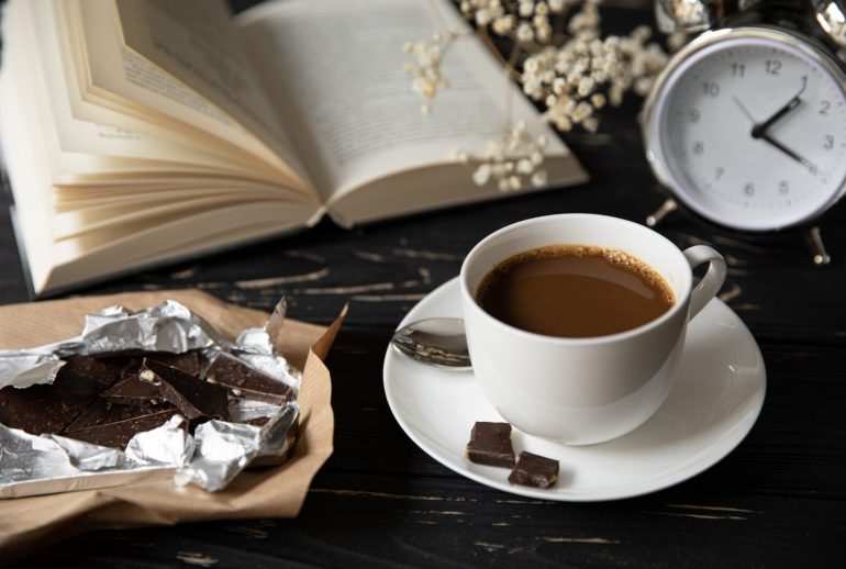 A,Break,For,A,Cup,Of,Coffee,With,Chocolate,In