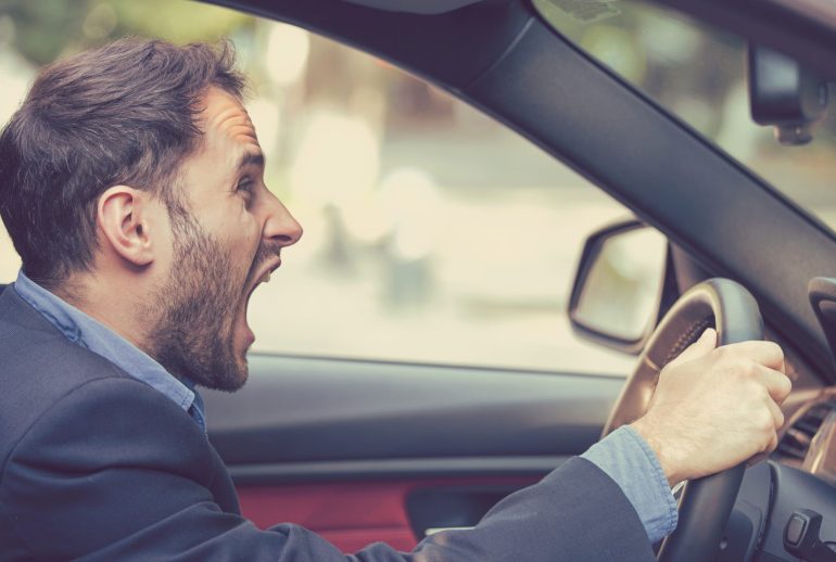 Side,Profile,Angry,Driver.,Negative,Human,Emotions,Face,Expression